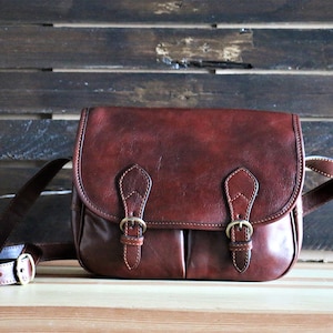 leather bag, handmade leather bag, handbag, woman leather bag, elegant leather bag, made in Italy handbag,messenger bag,cross body bag image 3