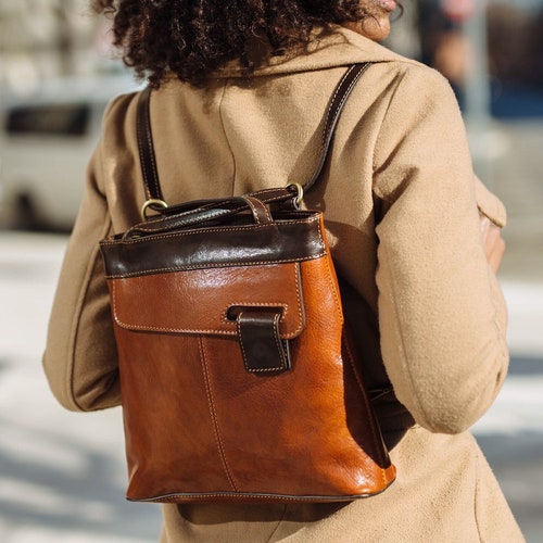 Leather handbag,leather backpack, leather shops bag, handmade woman bag, handmade leather bag, everyday bag, backpack.