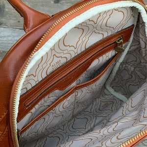 Leather Backpack, Handmade Backpack, Leather Bag, Leather Rucksack, Vintage Backpack, Backpack, Womens Backpack image 7