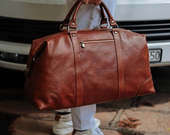 Leather Travel Bag,Leather Duffel Bag,Weekender bag,Duffel Bag,Leather overnight bag,Cabin Travel Bag,Brown duffel,Gym Bag