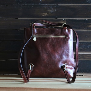 leather handbag,leather backpack, leather bag, handmade woman bag, handmade leather bag, everyday bag, backpack. image 6