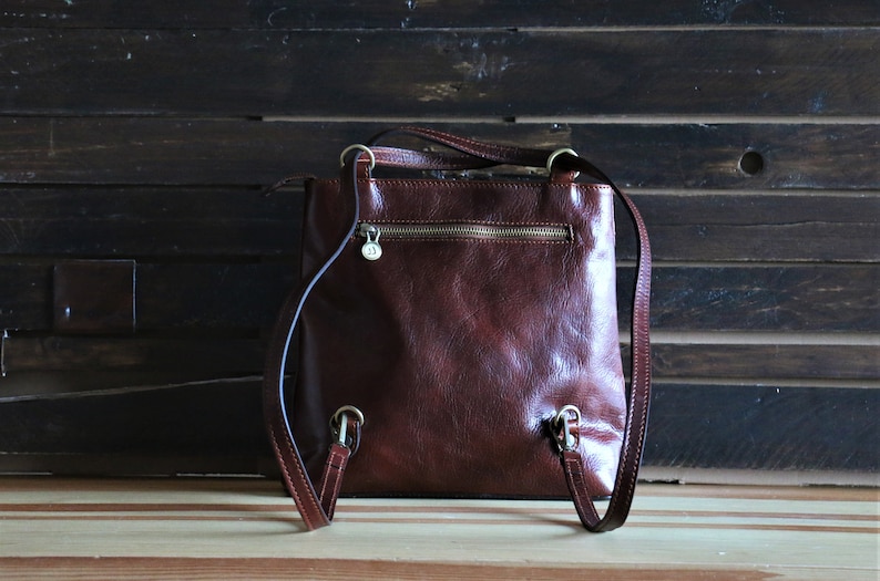 leather handbag,leather backpack, leather bag, handmade woman bag, handmade leather bag, everyday bag, backpack. image 6