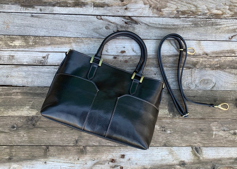 leather bag, handmade leather bag, handbag, woman leather bag, elegant leather bag, made in Italy handbag zdjęcie 8