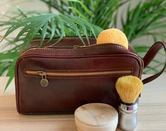 Leather Organizer, Leather toiletry,Leather accessories, travel accessory, small bag, leather bag