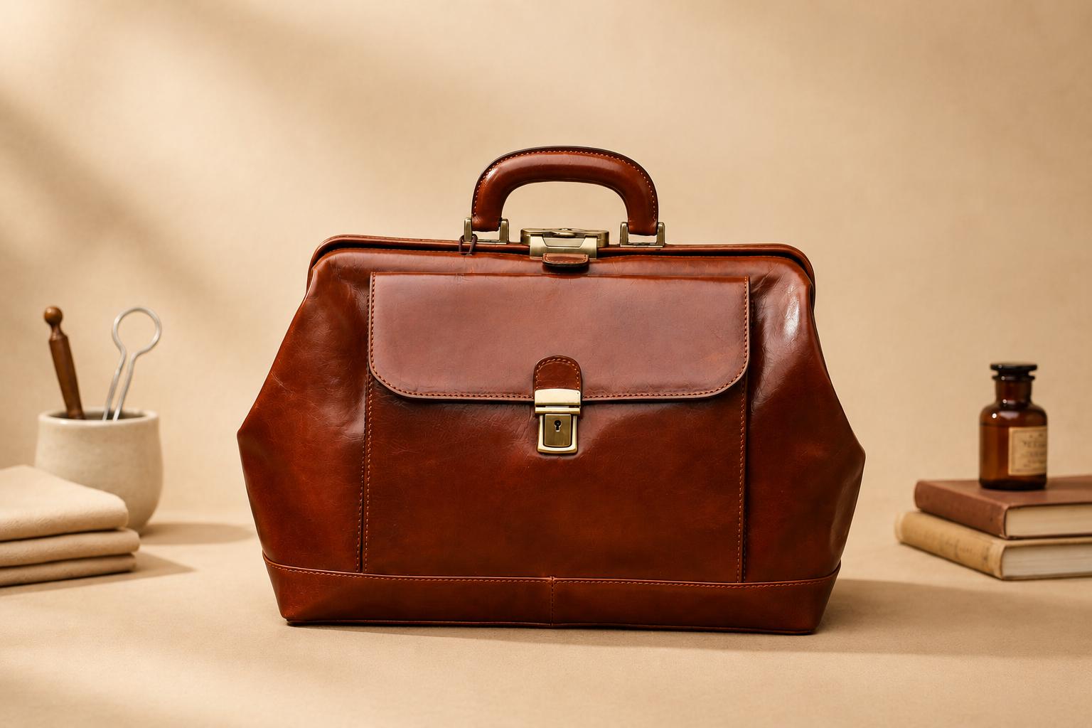 48Hours Delievry,Handcrafted Italian Leather Doctor Bag: Large Top…