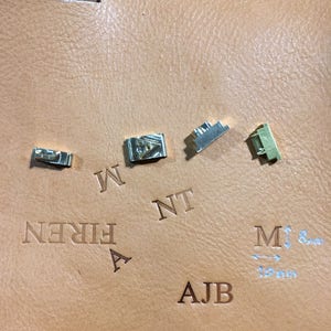 Custom Engraving on leather bags ,Personalize initials on bags ,Custom Initials ,text engraving directly on the leather image 8