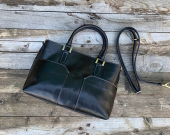 leather bag, handmade leather bag, handbag, woman leather bag, elegant leather bag, made in Italy handbag