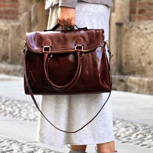 sac en cuir, sac en cuir fait main, sac à main, sac en cuir pour femme, sac en cuir élégant, sac à main fabriqué en Italie image 6