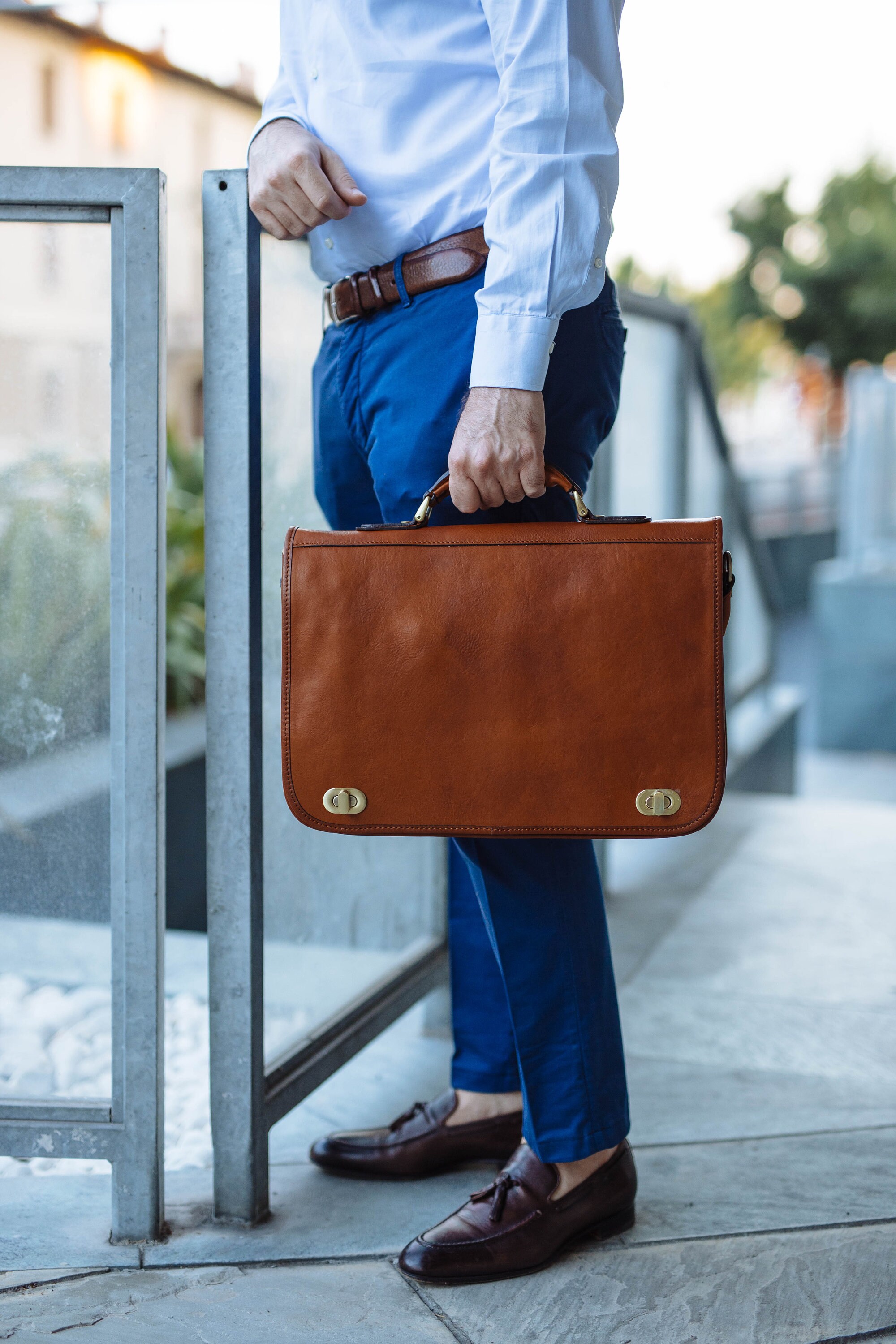 Hartmann Brown Briefcases for Men