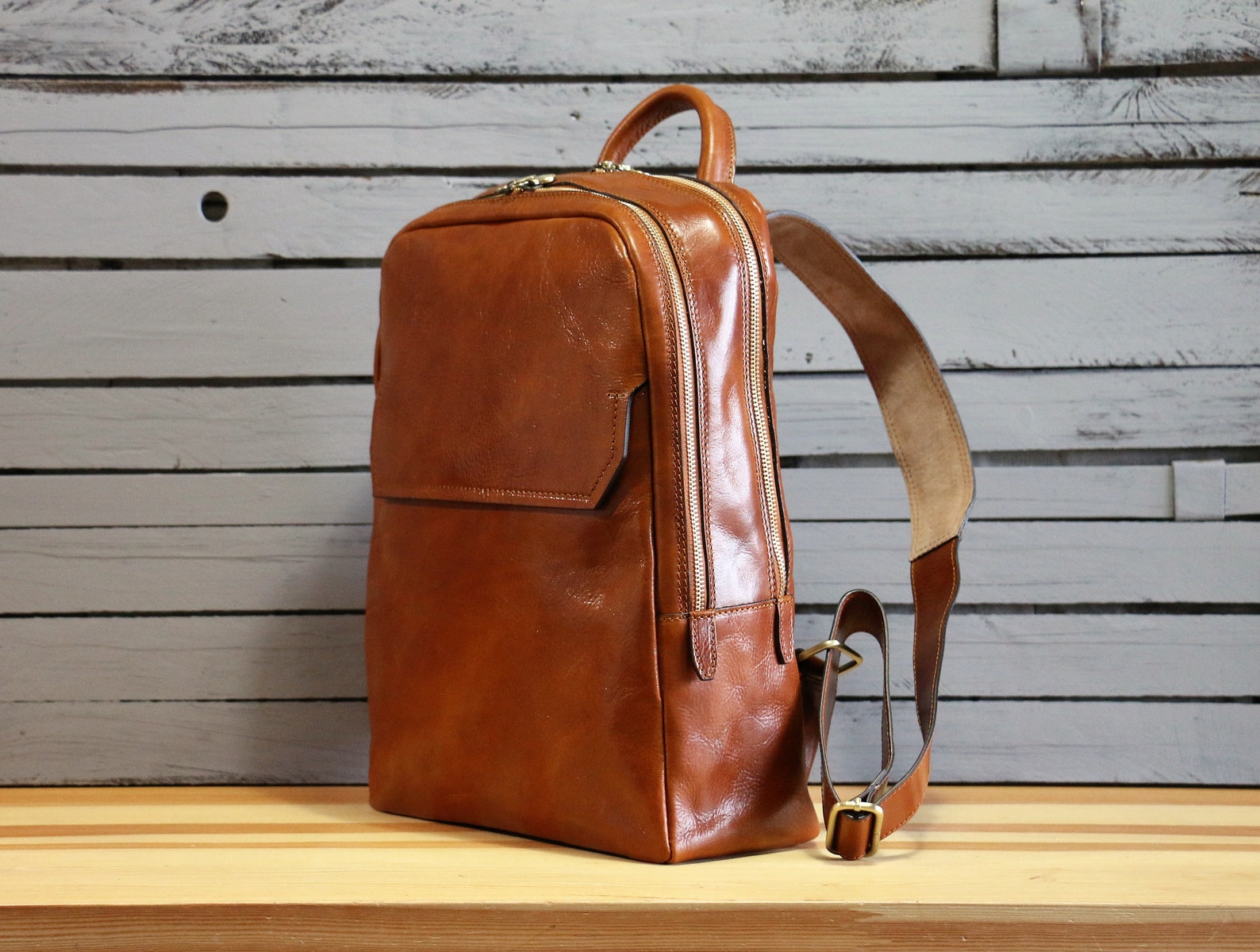 Mens Backpack Leather Backpack Leather Bag Leather - Etsy