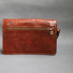 leather bag, handmade leather bag, handbag, men leather bag, elegant leather bag, made in Italy handbag image 6