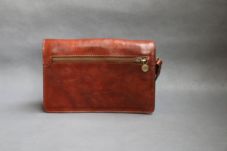 leather bag, handmade leather bag, handbag, men leather bag, elegant leather bag, made in Italy handbag image 6