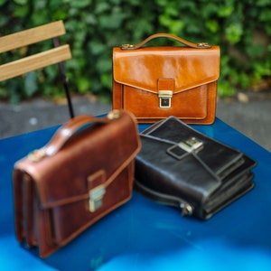 Organiseur en cuir, sac en cuir, sac en cuir fait main, sac à main, sac en cuir pour homme, sac en cuir élégant, sac à main fabriqué en Italie