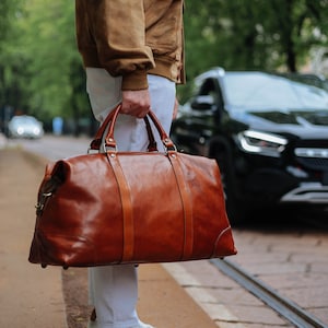 Leather Travel Bag,Leather Duffel Bag,Weekender bag,Duffel Bag,Leather overnight bag,Cabin Travel Bag,Brown duffel,Gym Bag