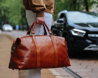 Bolsa de viaje de cuero, bolsa de lona de cuero, bolsa de fin de semana, bolsa de lona, bolsa de viaje de cuero, bolsa de viaje de cabina, lona marrón, bolsa de gimnasio