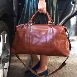 Leather Travel Bag,Leather Duffel Bag,Weekender bag,Duffel Bag,Leather overnight bag,Cabin Travel Bag,Brown duffel,Gym Bag