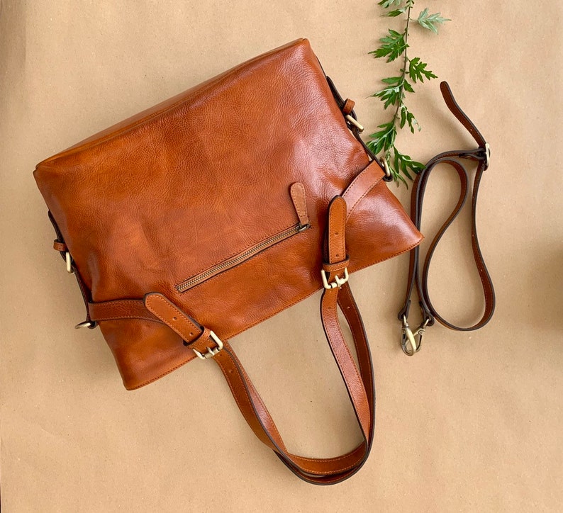 leather bag, handmade leather bag, handbag, woman leather bag, elegant leather bag, made in Italy handbag zdjęcie 5
