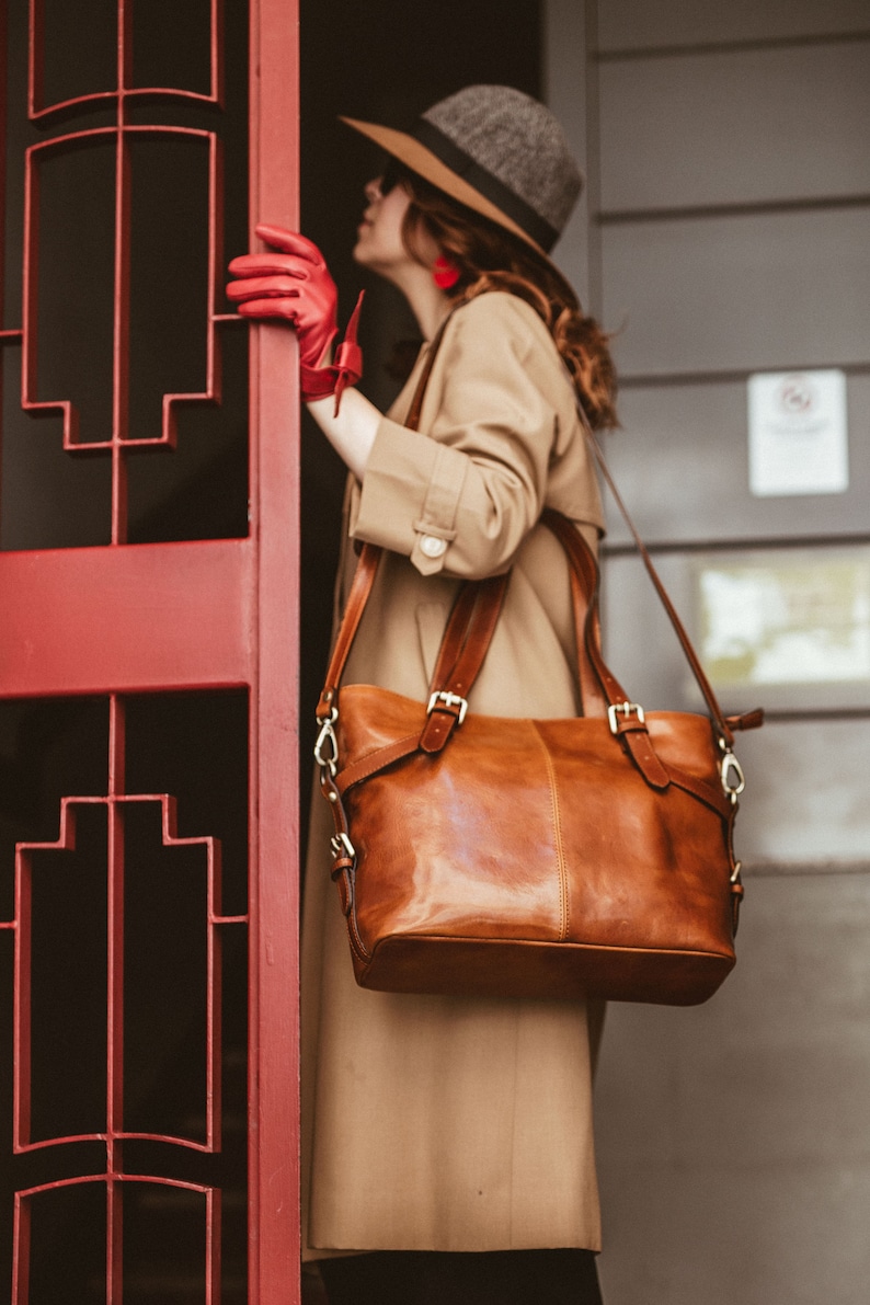 leather bag, handmade leather bag, handbag, woman leather bag, elegant leather bag, made in Italy handbag Light Brown
