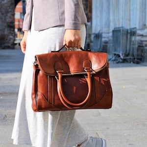 sac en cuir, sac en cuir fait main, sac à main, sac en cuir pour femme, sac en cuir élégant, sac à main fabriqué en Italie image 2