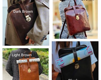 Leather Backpack, Handmade Backpack, Leather Bag, Leather Rucksack