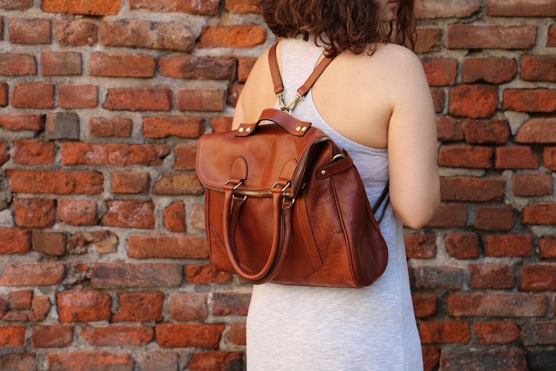 leather bag, handmade leather bag, handbag, woman leather bag, elegant leather bag, made in Italy handbag image 3