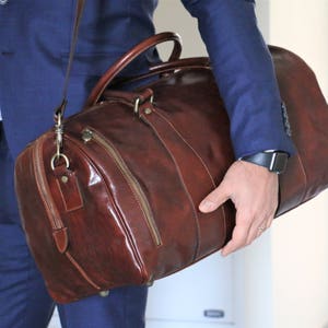 Große Leder Reisetasche,Leder Seesack,Weekender Bag,Reisetasche,Leder Reisetasche,Kabine Reisetasche, Brauner Seesack, Turnbeutel