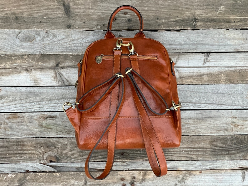Leather Backpack, Handmade Backpack, Leather Bag, Leather Rucksack, Backpack, Womens Backpack image 7