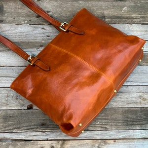 Leather handbad, Handmade Bag, Leather Bag, Leather women's bag, everyday bag,Womens handbag image 4