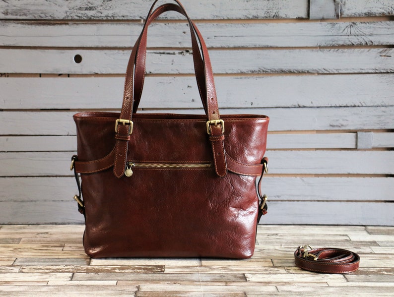 leather bag, handmade leather bag, handbag, woman leather bag, elegant leather bag, made in Italy handbag image 3