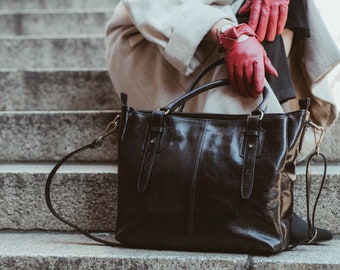 bolso de cuero, bolso de cuero hecho a mano, bolso de mano, bolso de cuero de mujer, bolso de cuero elegante, bolso hecho en Italia