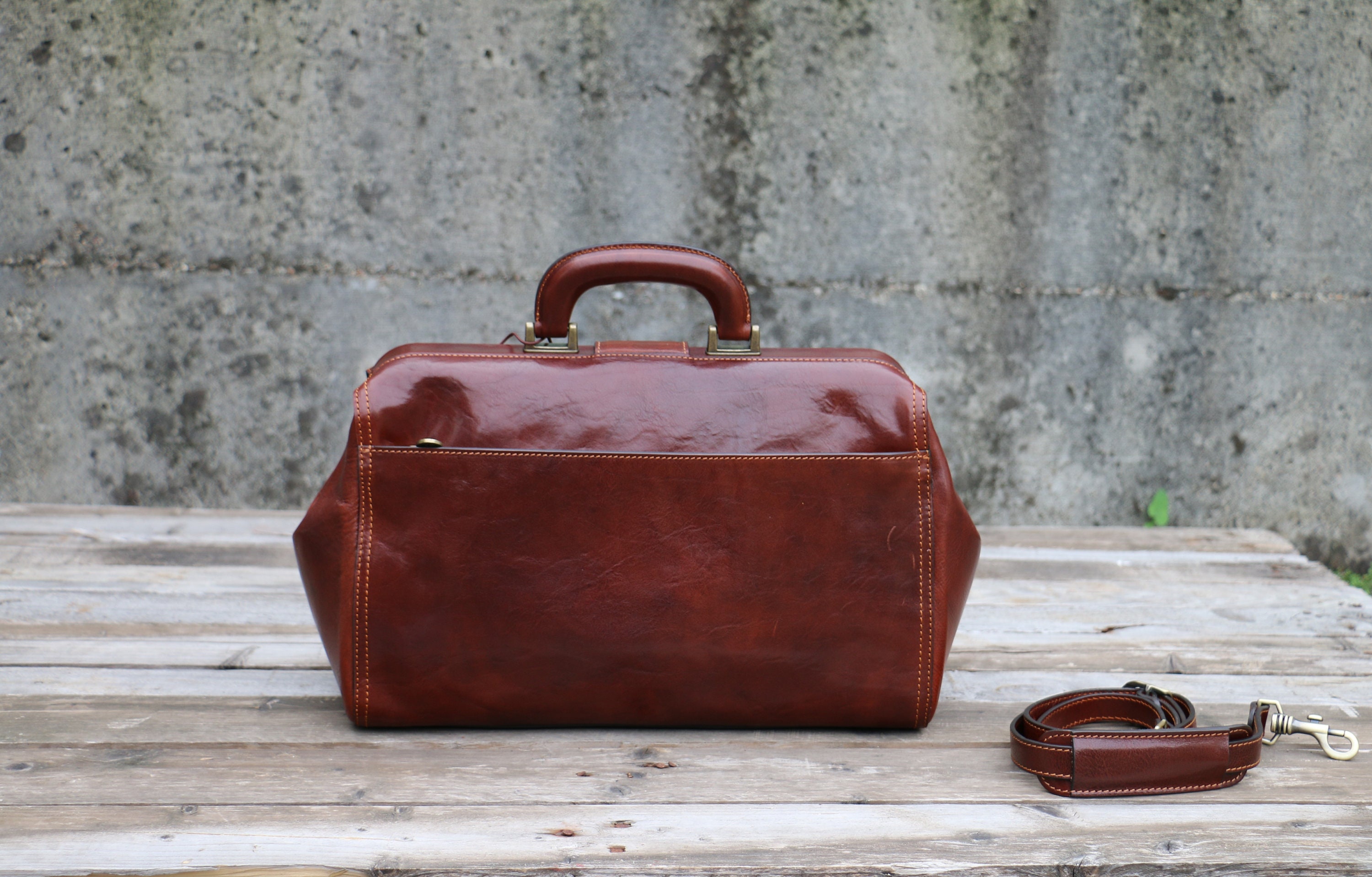 Doctor's bag KNEIPP of brown leather