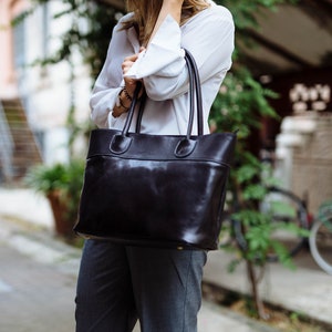 leather bag, handmade leather bag, handbag, woman leather bag, elegant leather bag, made in Italy handbag zdjęcie 5