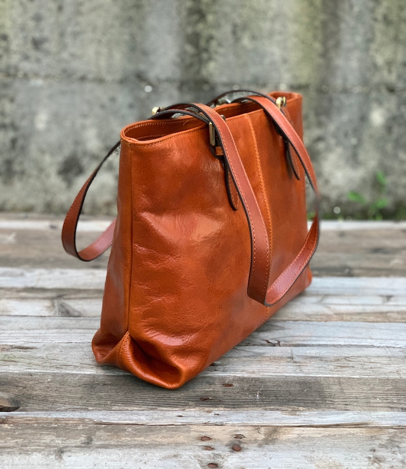 Leather handbad, Handmade Bag, Leather Bag, Leather women's bag, everyday bag,Womens handbag image 5