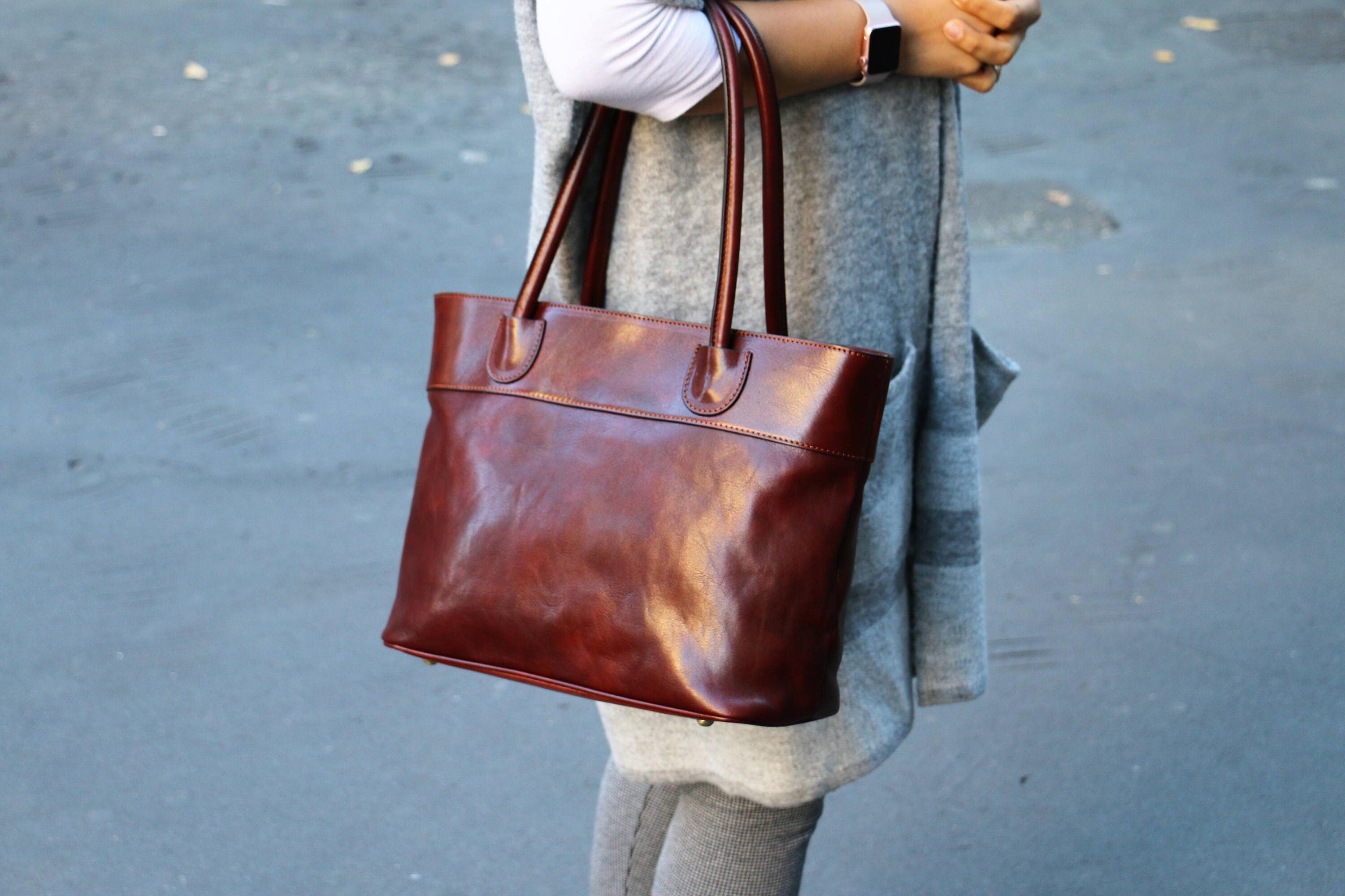 leather bag handmade leather bag handbag woman leather bag | Etsy