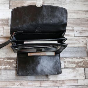 leather bag, handmade leather bag, handbag, men leather bag, elegant leather bag, made in Italy handbag image 3