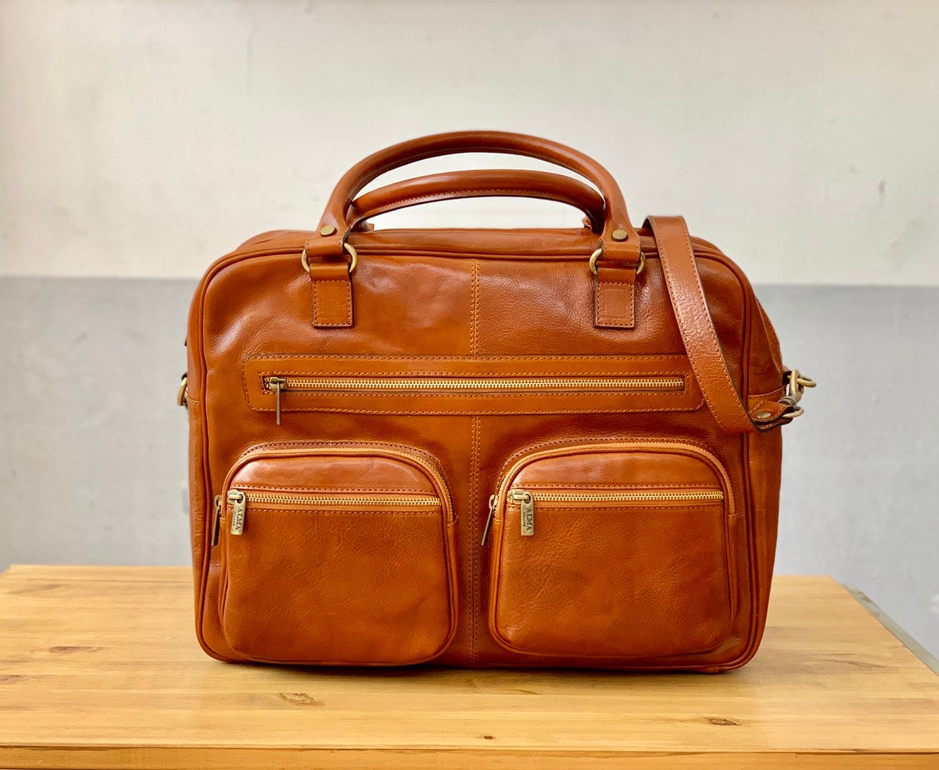 Leather Briefcasebrownleather Briefcase Mens Leather Etsy