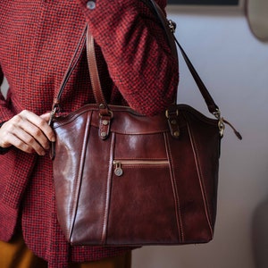 Ledertasche, handgemachte Ledertasche, Handtasche, Frau Ledertasche, elegante Ledertasche, made in Italy Handtasche
