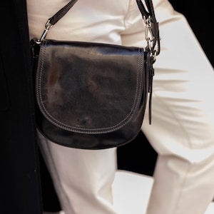 Ledertasche, handgemachte Ledertasche, Handtasche, Frau Ledertasche, elegante Ledertasche, hergestellt in Italien Handtasche, Umhängetasche, Umhängetasche Bild 8