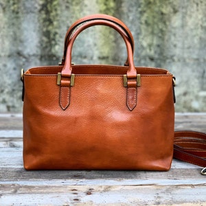 leather bag, handmade leather bag, handbag, woman leather bag, elegant leather bag, made in Italy handbag zdjęcie 5