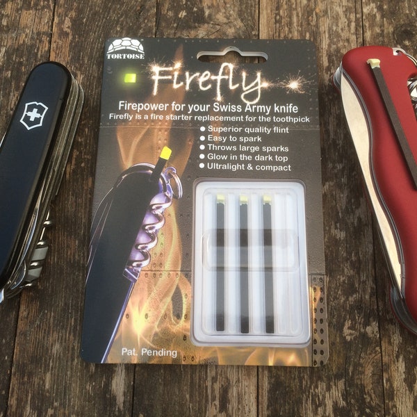 Regular size Firefly Firesteel for use on Swiss Army Knives
