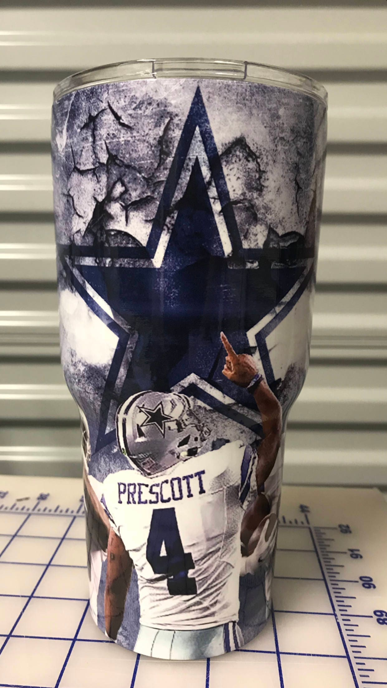 Dallas Cowboys Custom 3M Wrap Tumbler Etsy