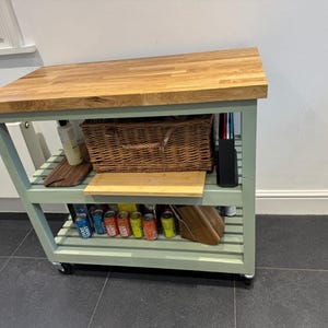 The Ludlow - Kitchen Island on Castors, Freestanding kitchen island on wheels