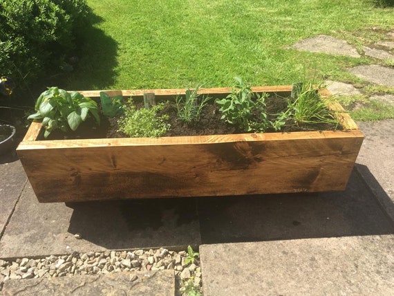 Garden Planter, Wooden Herb Box, Herb Garden, Outdoor Planter, Winter  Planter -  Norway