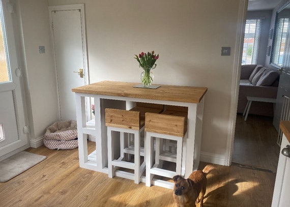 The Hatton Made to Measure Kitchen Island With Enclosed Shelving