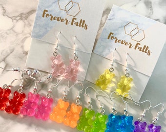 trendy gummy bear earrings | 15% donated