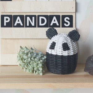 Pudełko wiklinowe Panda Bear, prezent dla dzieci