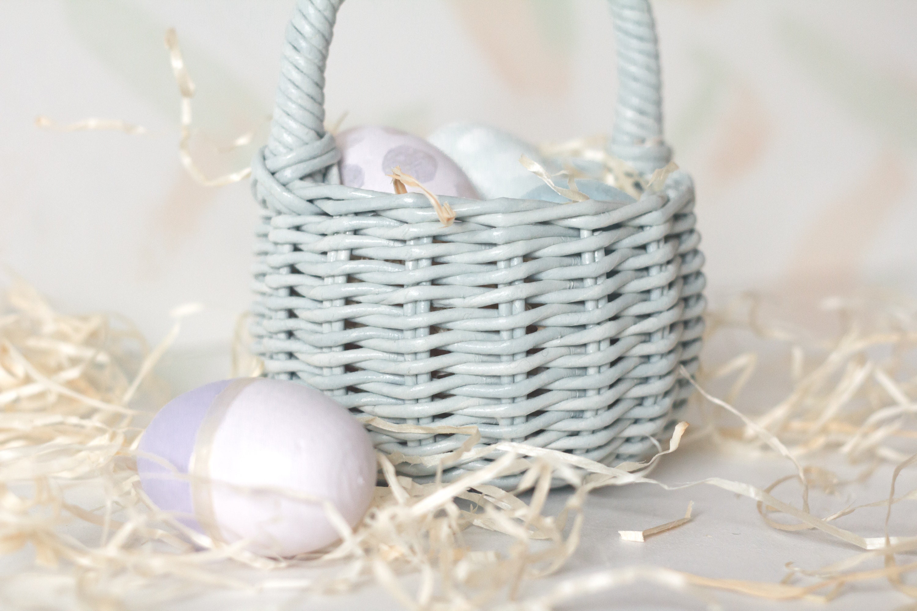 Cestino Pasquale Con Luci Per Bambini – Grande, Blu Con Orecchie Di Coniglio Illuminate
