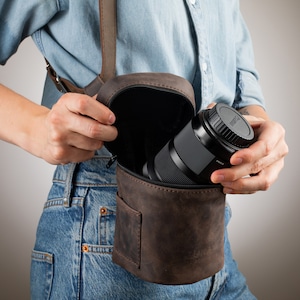 Vintage-Inspired Lens Bag - Essential Accessory for the Modern Photographer