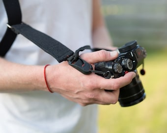 Eco-conscious Dual Camera Holster, Vegan Camera Strap Set, Sustainable Photography Harness, Camera Sling, Faux Leather-Free Camera System