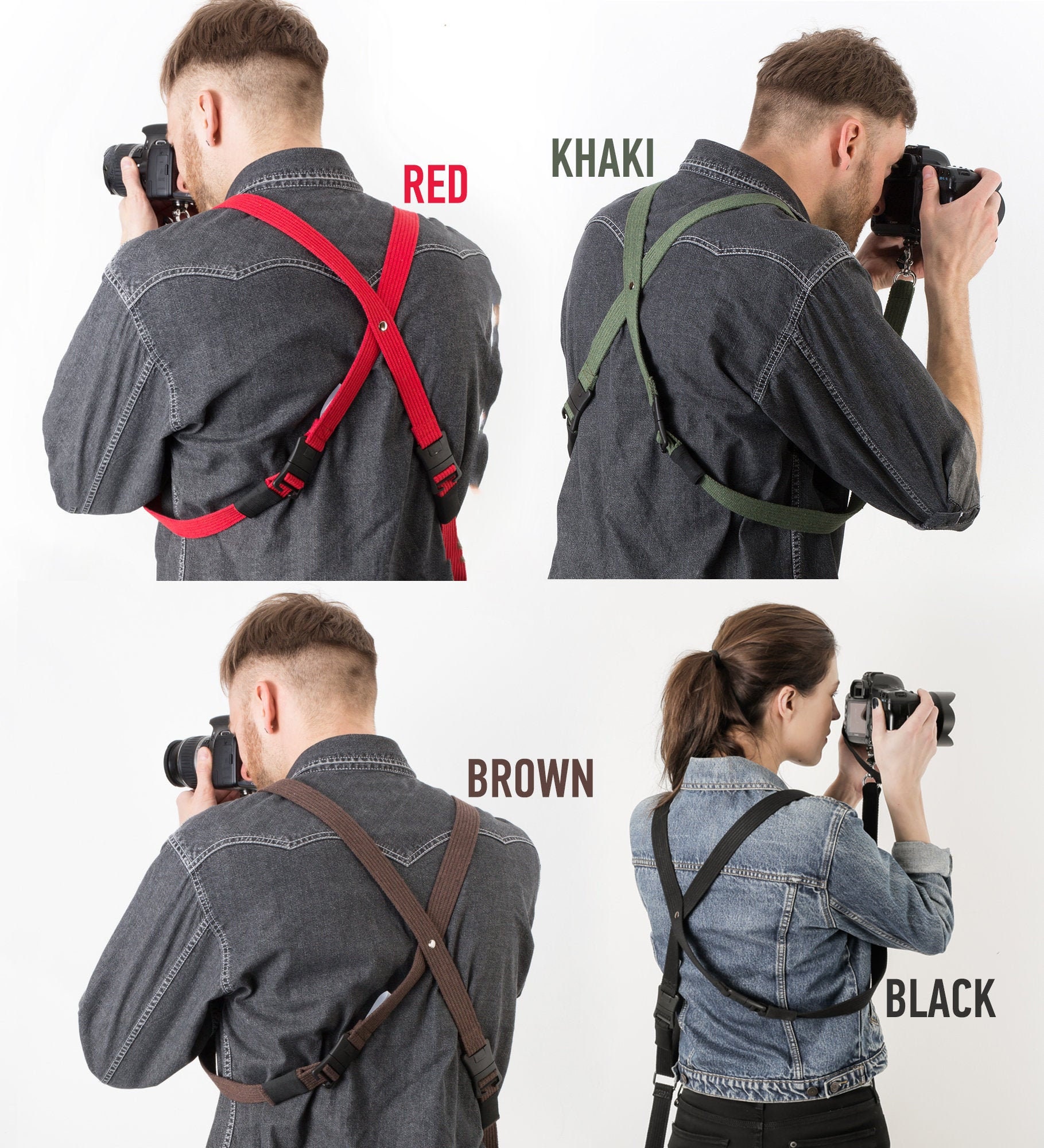 Vegan Strap For Camera, Camera Strap, Black Strap For Camera, Camera